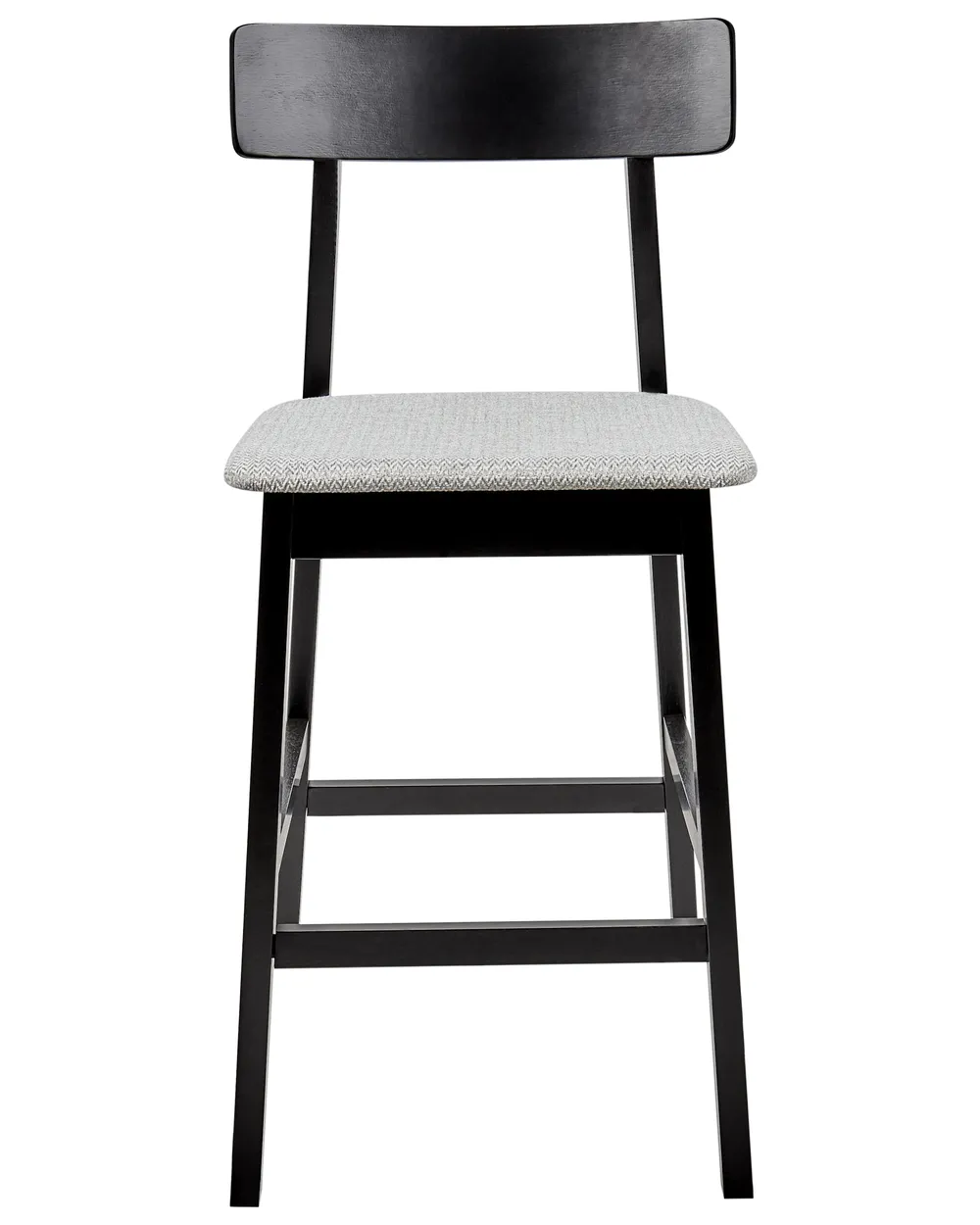 Set of 2 Bar Chairs ISANTI Wood Black/ Grey_945378