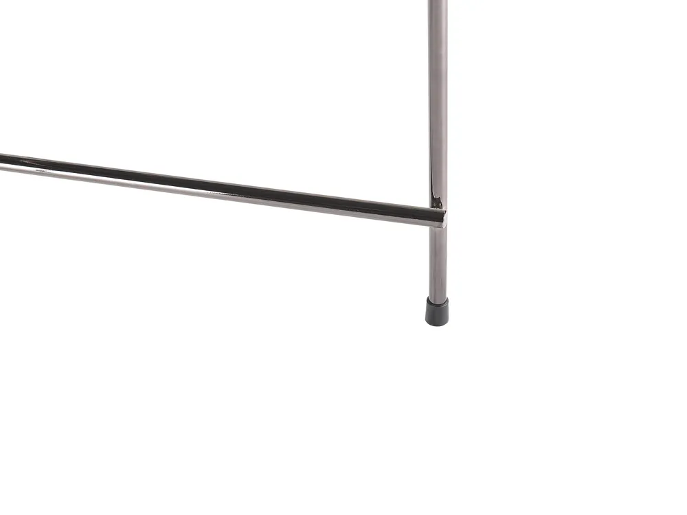 Side Table LUCEA Tempered Glass Silver_771216