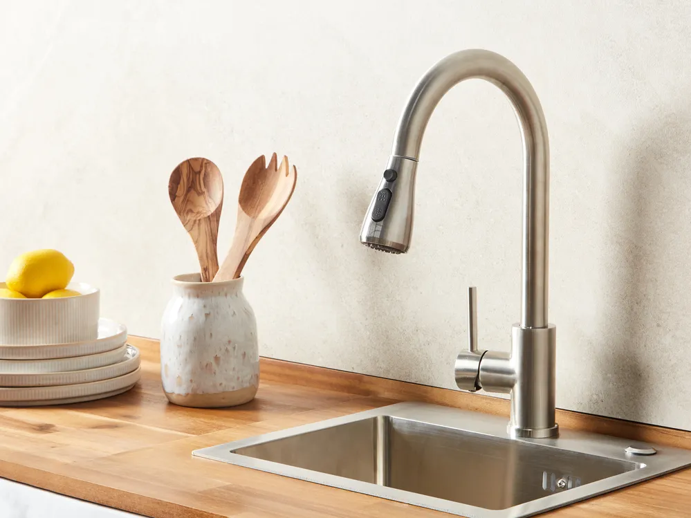 Kitchen Pull Out Tap PAIMUN Silver