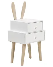 2 Drawer Bedside Table BANKS White_934775