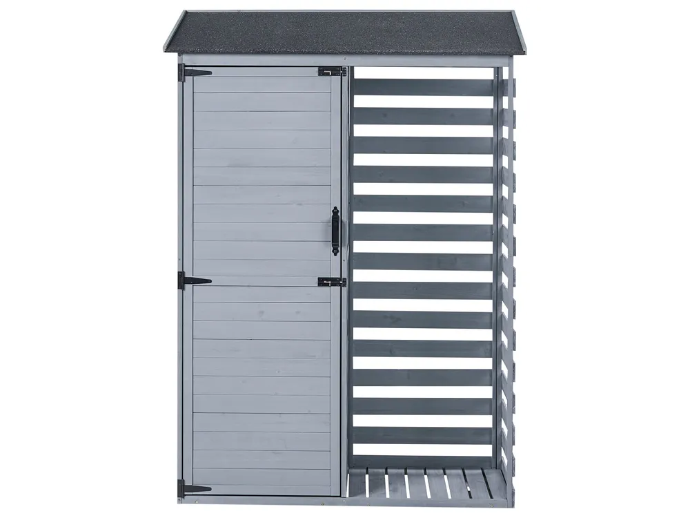 Tool Shed CENGIO 130 cm 57 cm Fir Wood Grey_1015050
