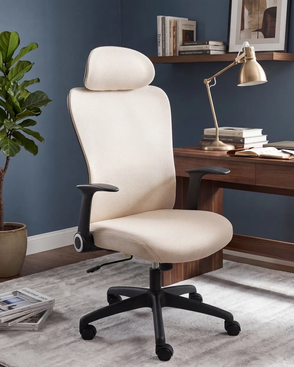 Office Chair ZYVEN Fabric Beige