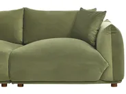 Sofa 3 Seater LUVOS Velvet Green_970552