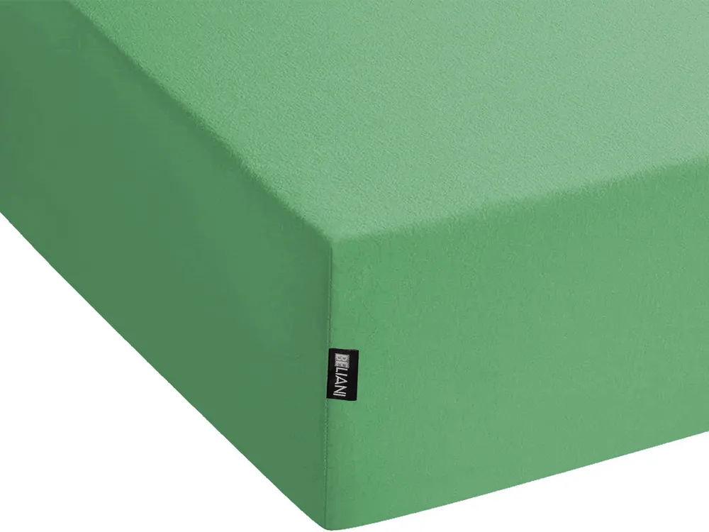 Fitted Sheet JANBU 180 x 200 cm Cotton Green_845580