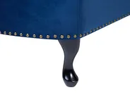 Right-Hand Chaise Longue NIMES Velvet Navy Blue_712474