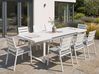 Garden Dining Set 8 Seater VALCANETTO/TAVIANO with Cushions Metal Grey