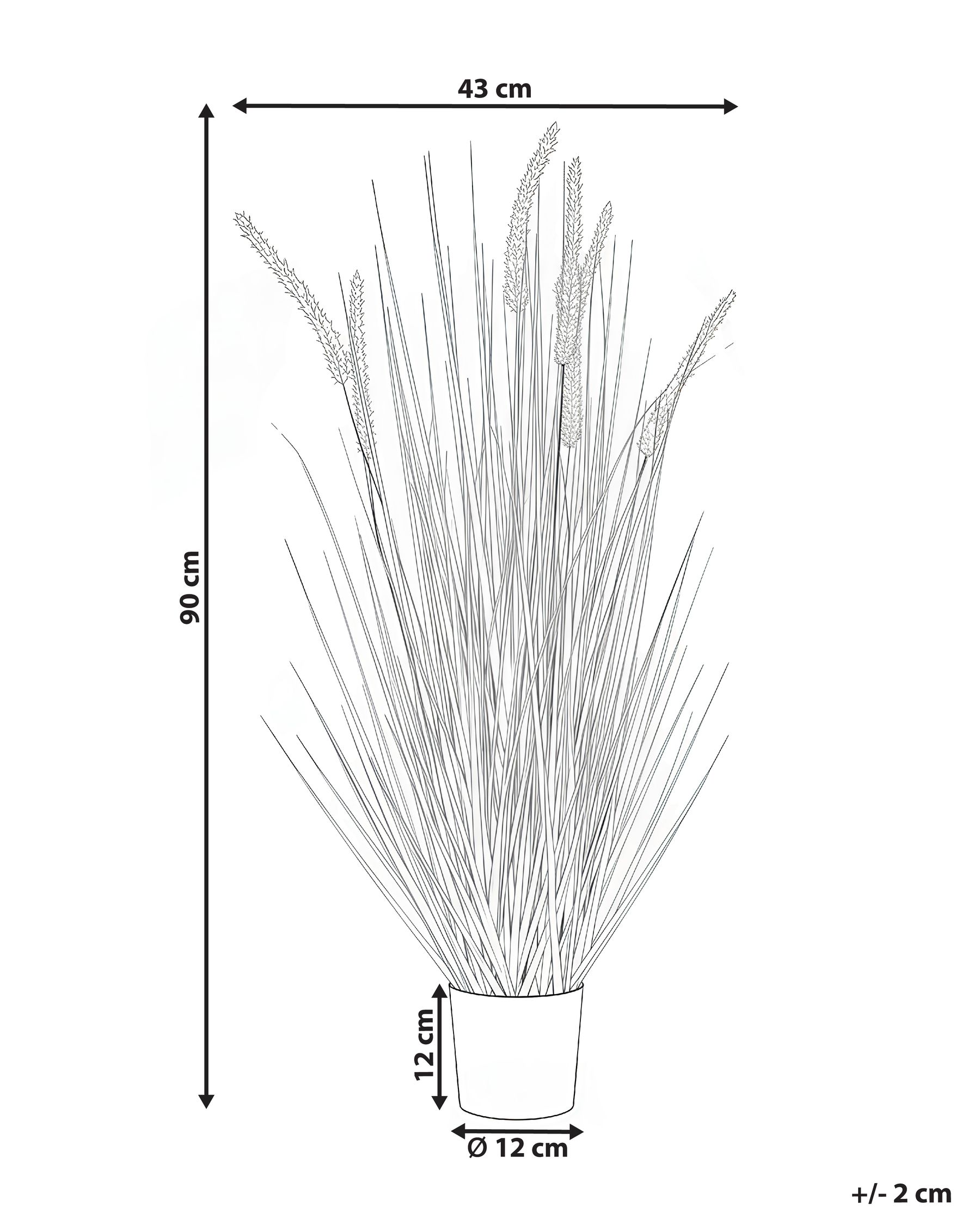 Artificial Plant BRISTLEGRASS 90 cm Green_1018309