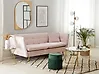 Soffa 3-sits FREDERICA Sammet Rosa
