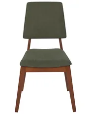Set of 2 Dining Chairs MERRILL Wood Dark Green_926421