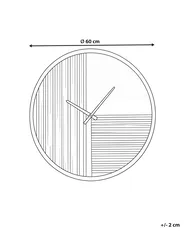 Wall Clock DURTAL 60 cm Brown_1148785