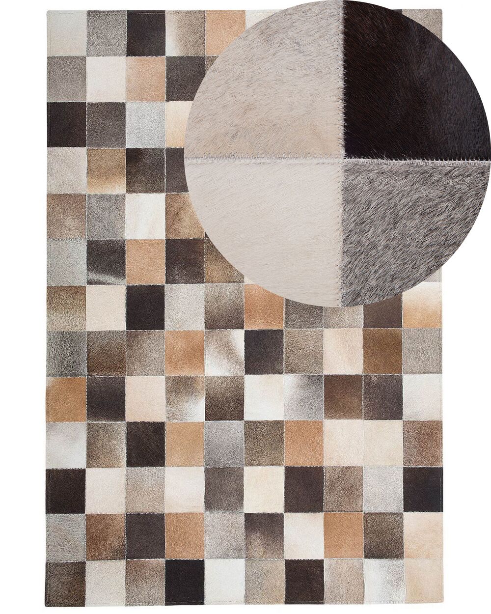 Rug SOKE Multicolour 160 x 230 cm Leather