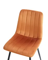 Ruokatuolisetti 4 kpl KALISPELL Sametti Oranssi_966710