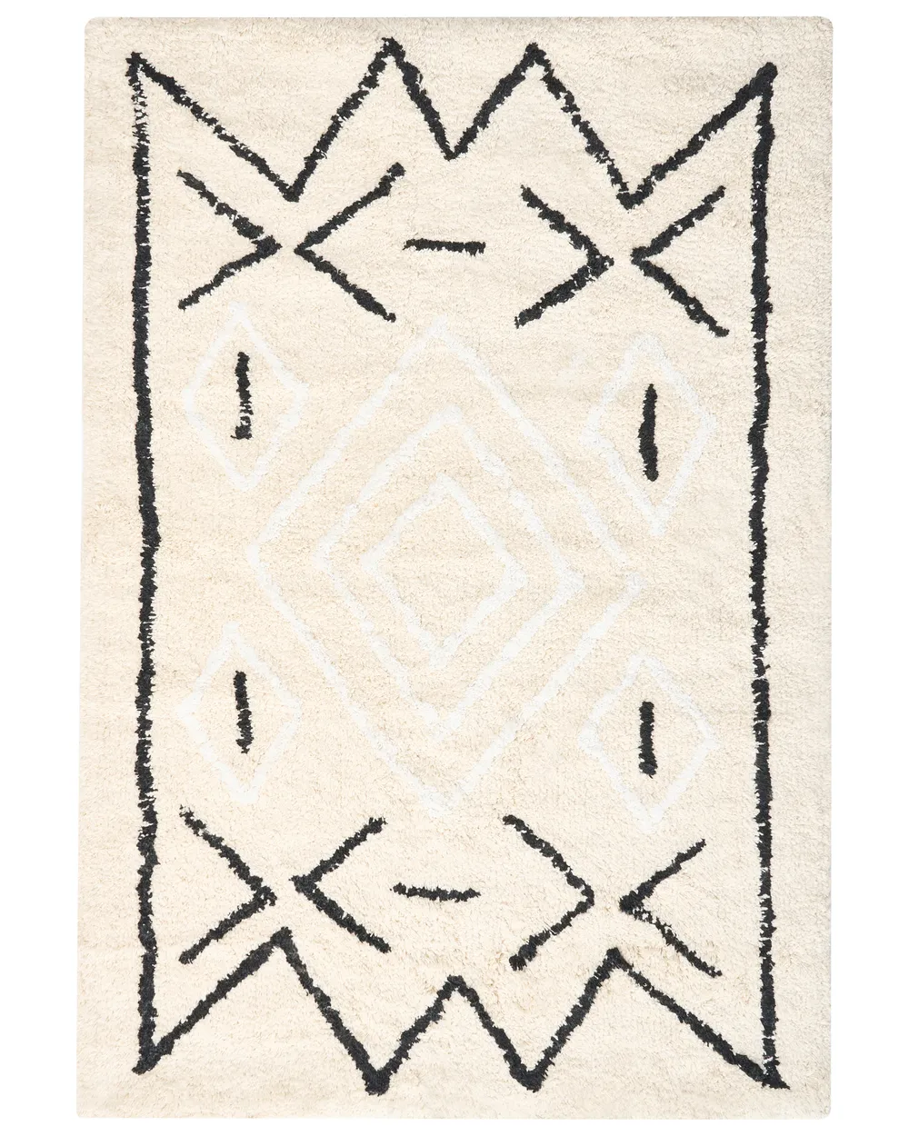 Bath Mat UNTLA Light Beige 60 x 90 cm Cotton