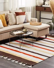 Rug HISARLI Brown 160 x 230 cm Cotton_836823