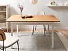 Jatkettava ruokapöytä HOUSTON Vaaleanruskea/valkoinen 120/150 cm 90 cm Mänty