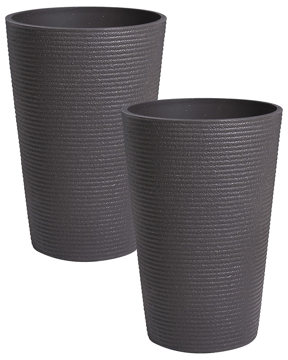 Kukkaruukkusetti 2 kpl MEUM 35 cm Musta