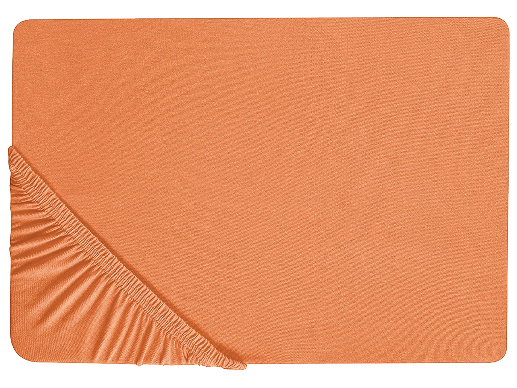 Fitted Sheet JANBU 140 x 200 cm Cotton Orange_845920