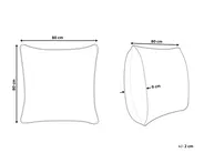 3-Chamber Bed Pillow ETNA High 80 x 80 cm Duck Feathers and Down White_1022853