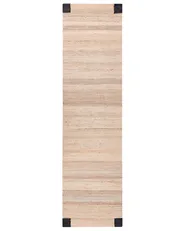 Rug AMRAVATI Black/ Beige 80 x 300 cm Jute_1040138