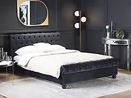 Bed Velvet AVALLON 160 x 200 cm (EU King Size) Black_1182473