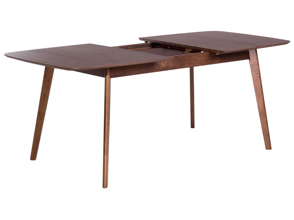 Extending Dining Table MADOX Dark Walnut 150/190 cm 90 cm_766518