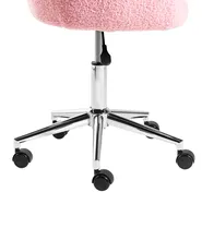 Skrivbordsstol PRIDDY Bouclé Rosa_1101257
