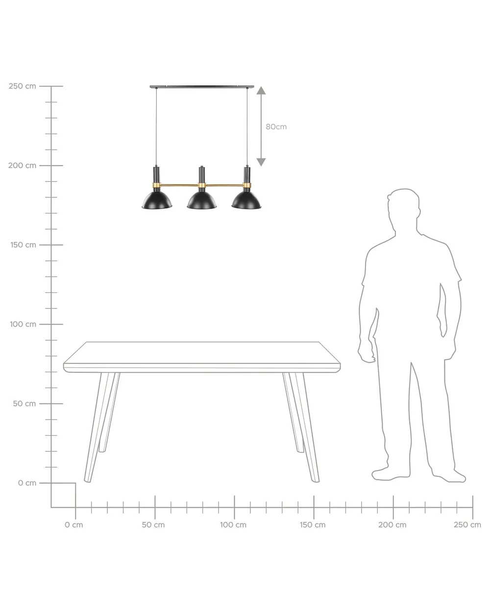 Pendant Lamp BELES Metal Black_818198