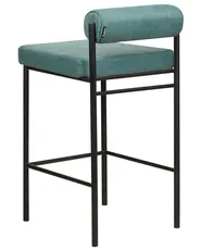 Set of 2 Bar Chairs AMAYA Teal_885338