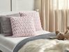 Set of 2 Decorative Cushions ASTRANTIA 45 x 45 cm Pink
