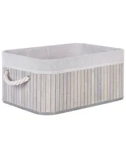 Set med 5 korgar TALPE Bambu Grå_849966
