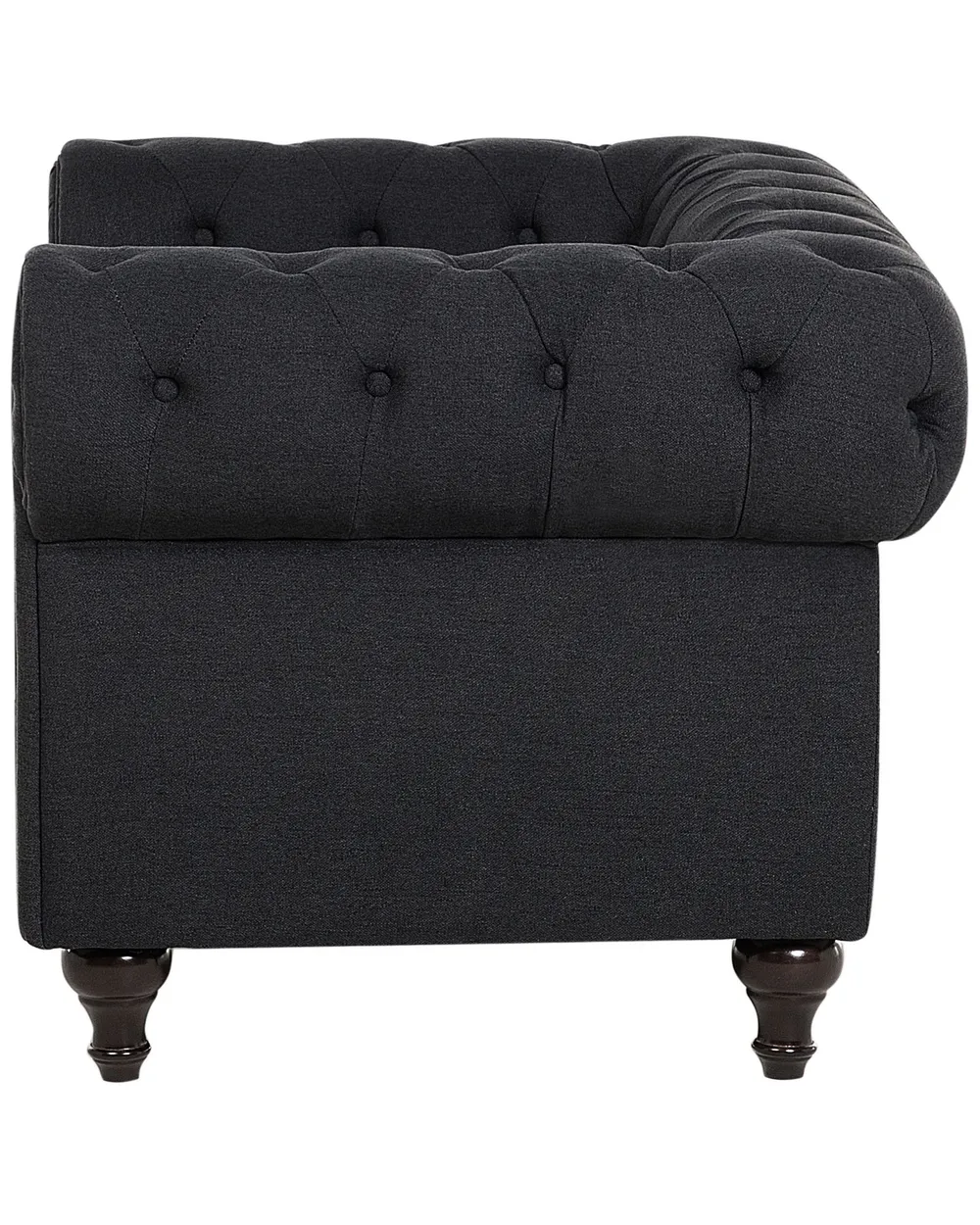 Nojatuoli CHESTERFIELD Kangas Grafiitinharmaa_675679