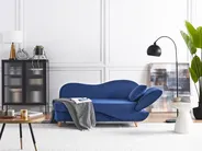 Right-Hand Chaise Longue MERI with Storage Velvet Navy Blue_914273