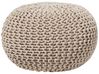Pouffe CONRAD Cotton Light Beige