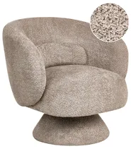 Swivel Armchair LIEKSA Boucle Beige_980993