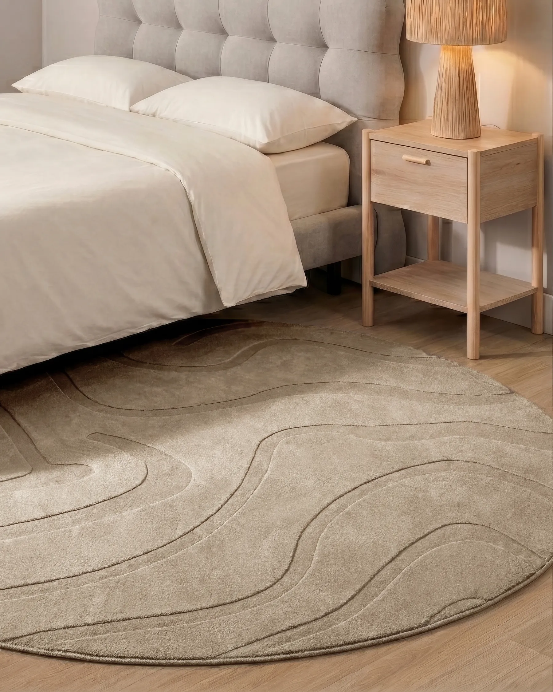 Matta SELVORI Beige ø 160 cm_1124463