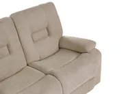 Manual Recliner Sofa 2 Seater BERGEN Fabric Taupe_1107090