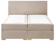 Divan Bed with Storage MAJOR Fabric Taupe 140 x 200 cm (EU Double)_1028153