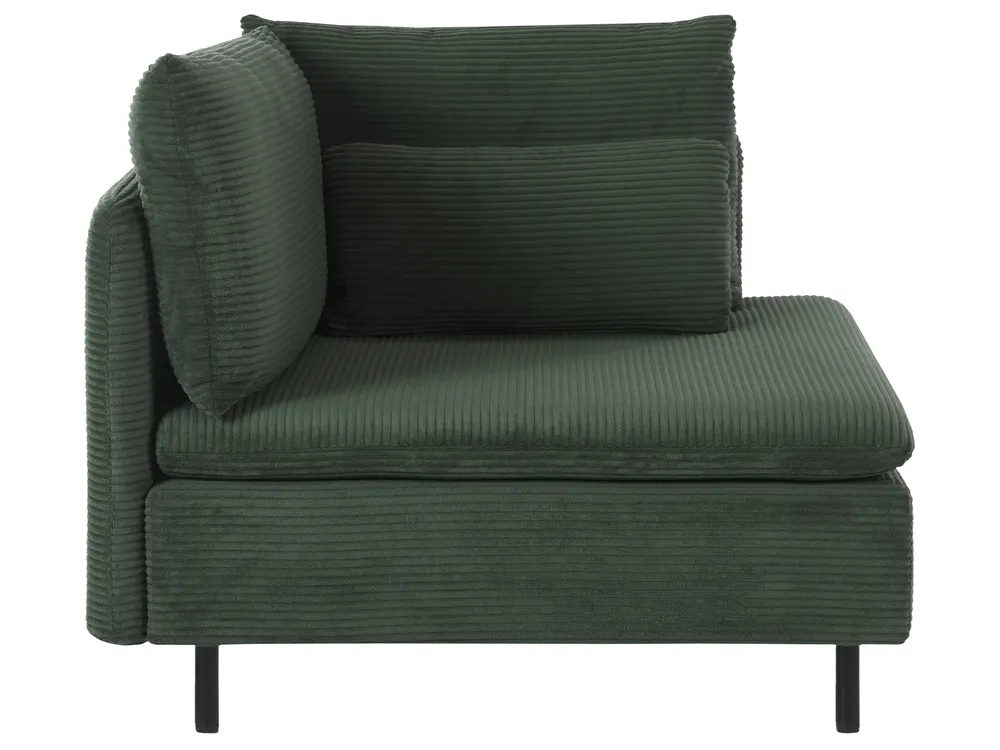 Modular Sofa 3 Seater EGERIS Corduroy Dark Green_1067129