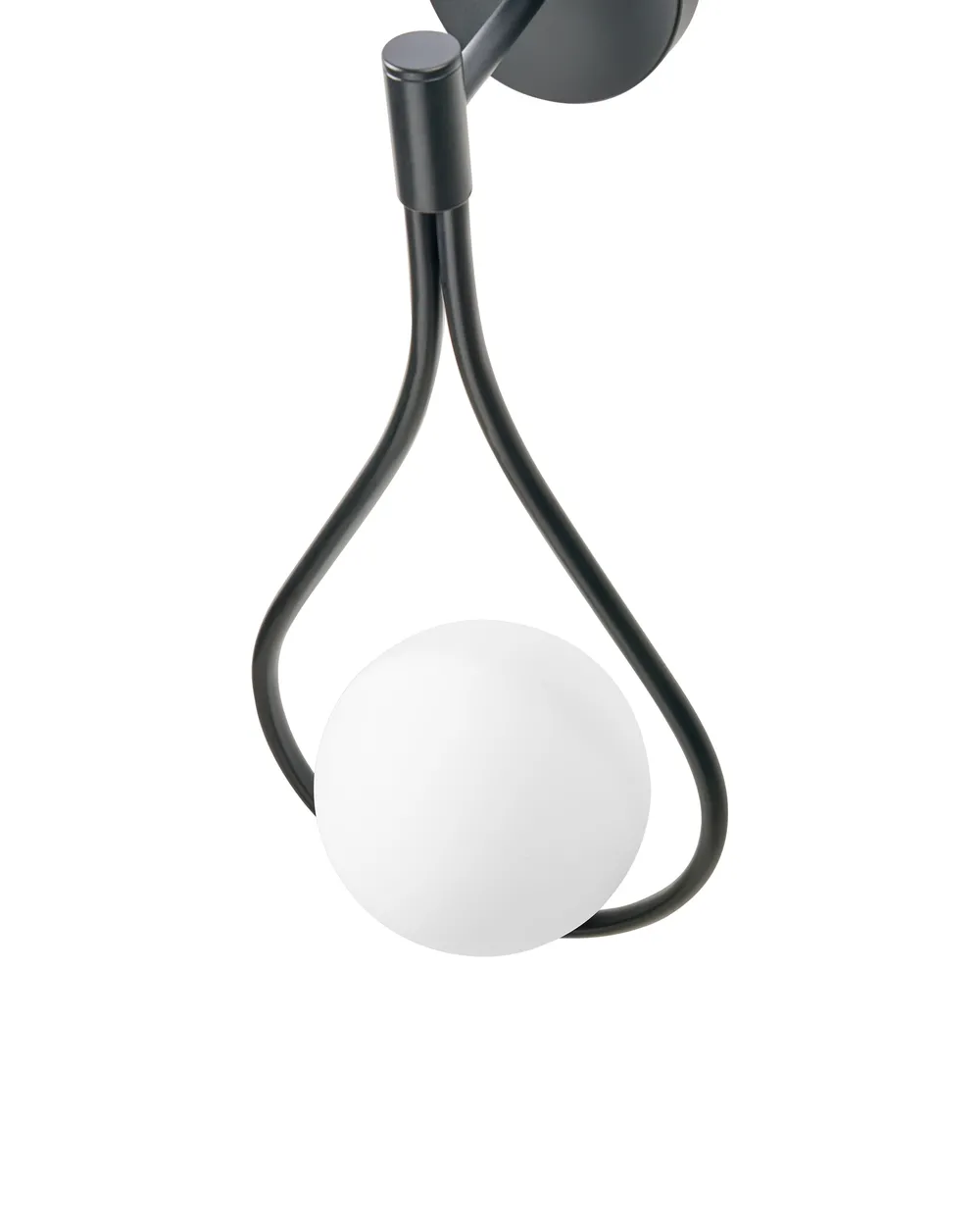 Vägglampa AUROUE Metall Svart_1009171