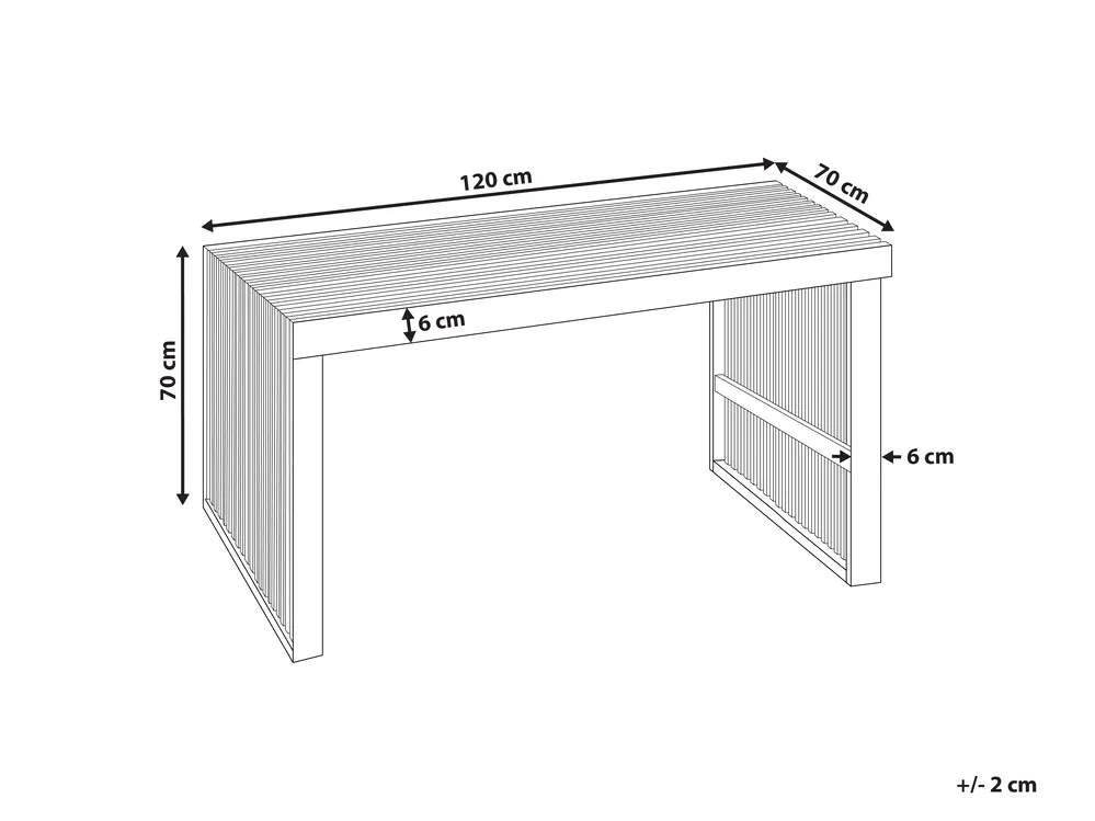 Garden Dining Table BELLANO 70 cm 120 cm Acacia Wood Brown_922071