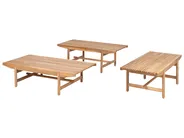 Garden Lounge Set with Table 2 Seater GIAVENO Acacia Wood Off-White_989239