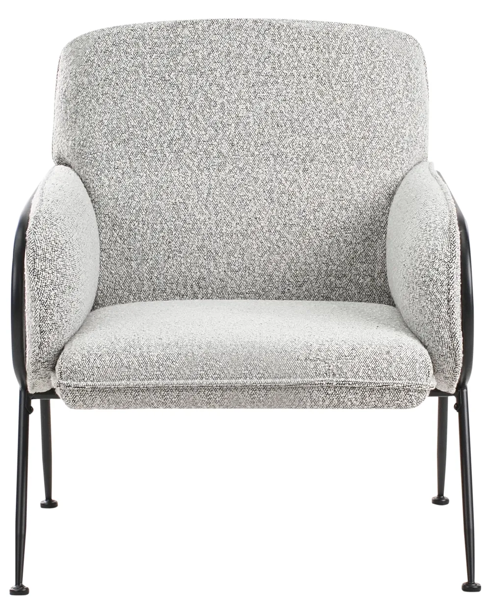 Armchair TRYSNES Fabric Black/ White_991787