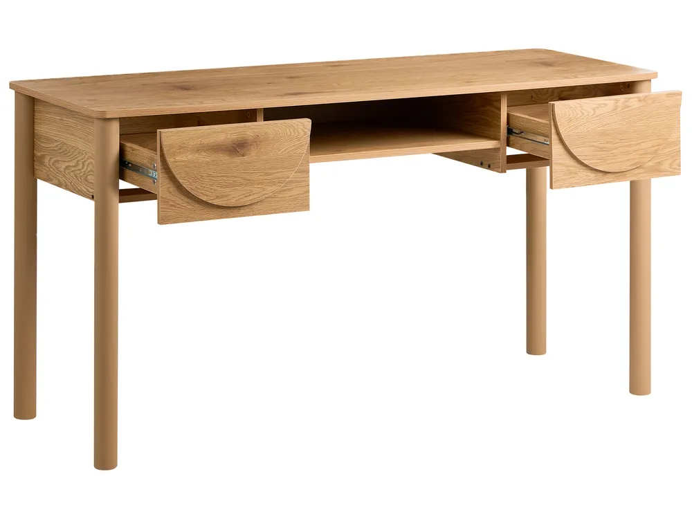 Home Office Desk SENDRA 140 cm 50 cm Light Brown_1092120