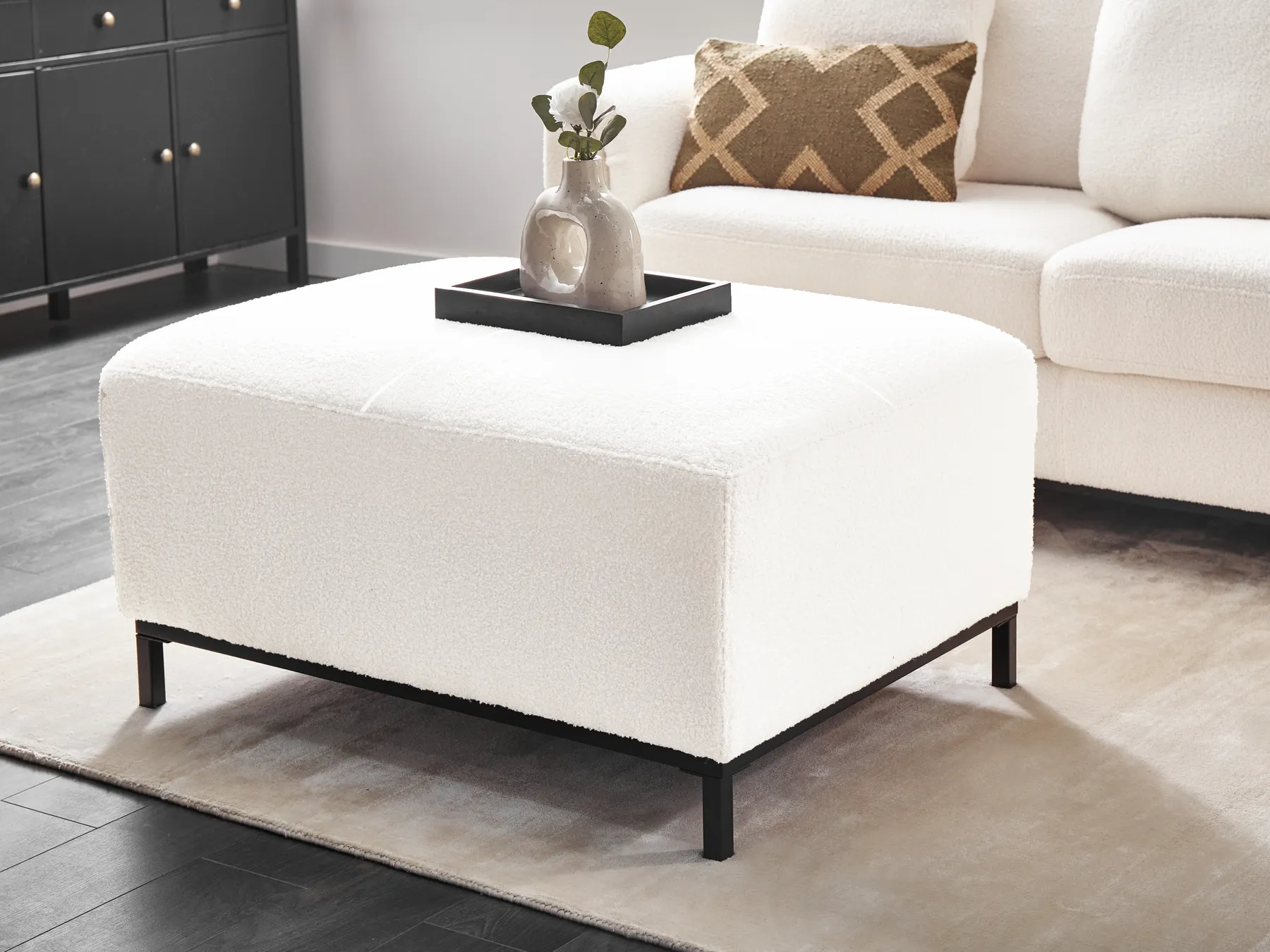 Ottoman OSLO Boucle White_946693