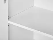 Bathroom Wall Mounted Mirror Cabinet NUBES 80 cm 70 cm White_946930