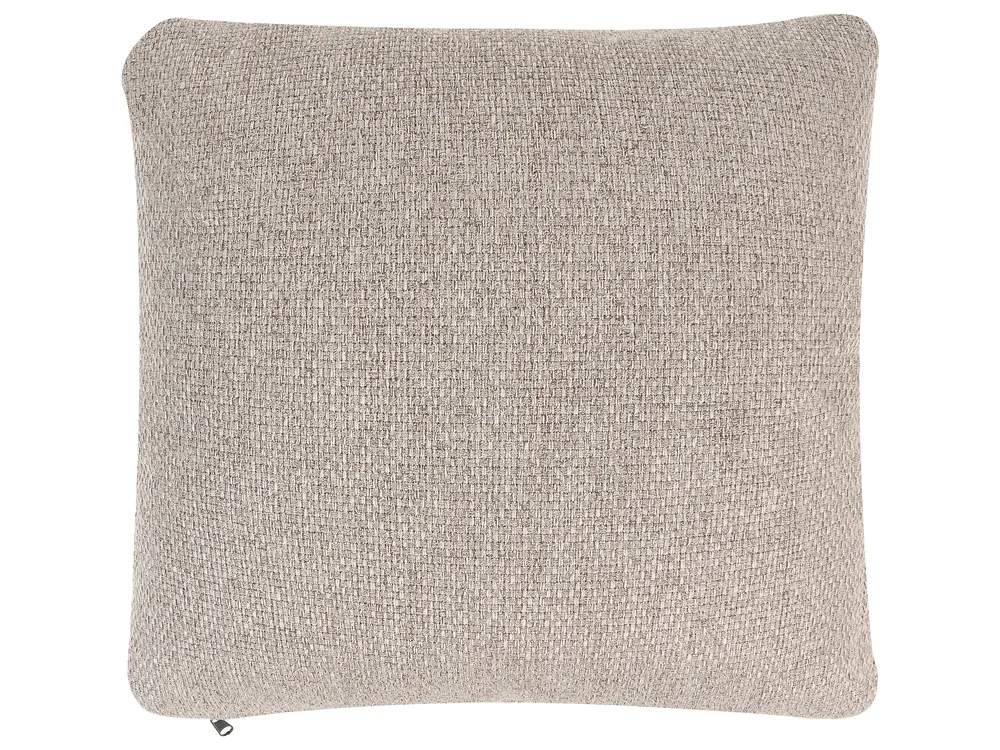 Sofa 3 Seater DALVIK with Ottoman Fabric Light Brown_981880