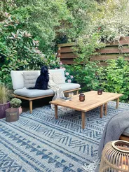 Garden Lounge Set with Table 4 Seater FRASCATI Modular Certified Acacia Wood Light Grey_827610
