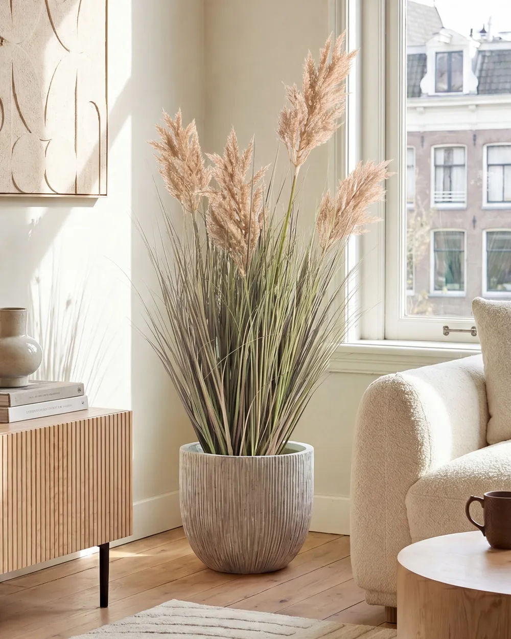 Artificial Plant MISCANTHUS GRASS 120 cm Brown