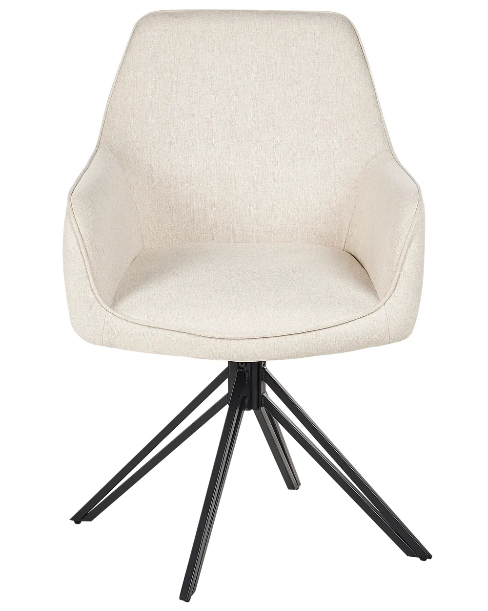 Set med 2 matstolar Vridbar JODAR Ljusbeige_945665