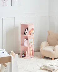 Kirjahylly pyörivä CANEY 94 cm Pastellipinkki_949178